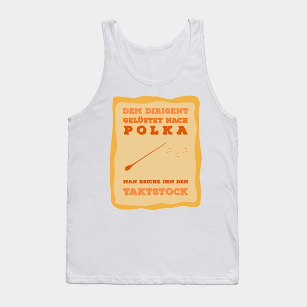 Polkadirigent Orange Tank Top by DePit DeSign